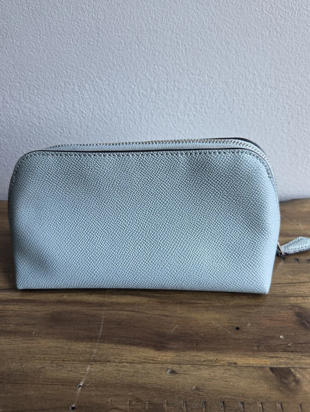 COACH Light Blue Women's Cosmetic Pouch Makeup Bag
